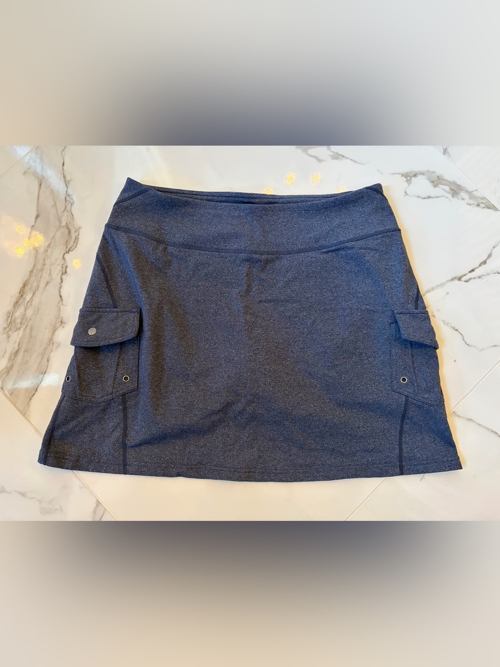 Athleta Navy Blue Performance Skort with Cargo Pockets
